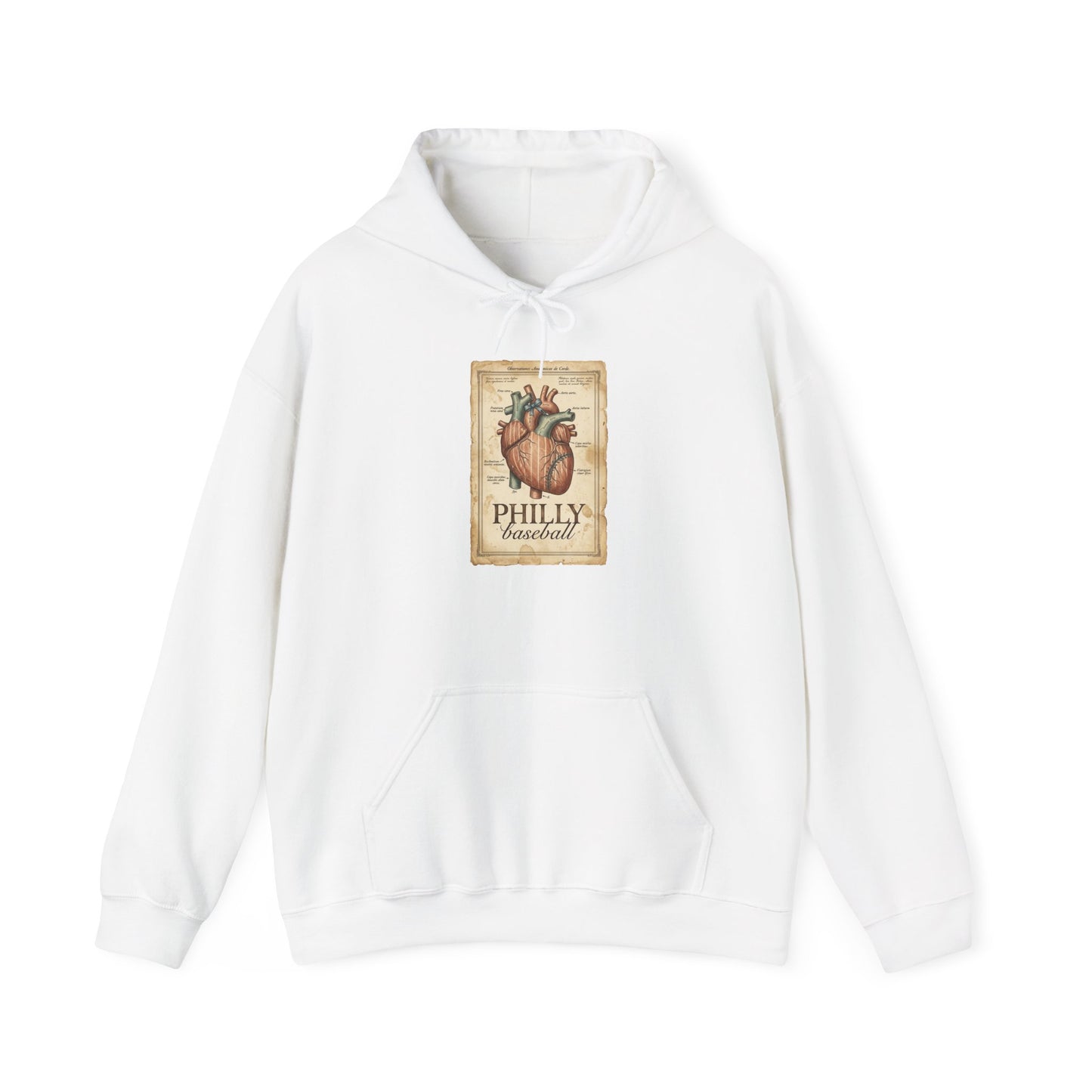 Philly Baseball Heart Hoodie | Philadelphia Pride, Local Baseball Tee