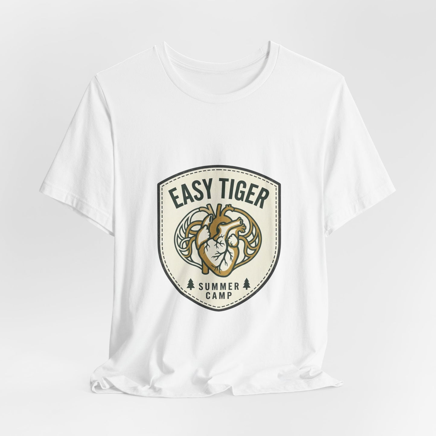 Easy Tiger Retro Tiger Crest Tee | Vintage Summer Camp, Tropical Badge