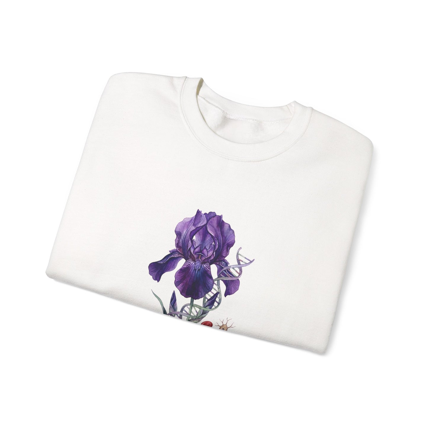 Iris Birth Flower Sweatshirt | Birth Month Botanical, Floral Meaning
