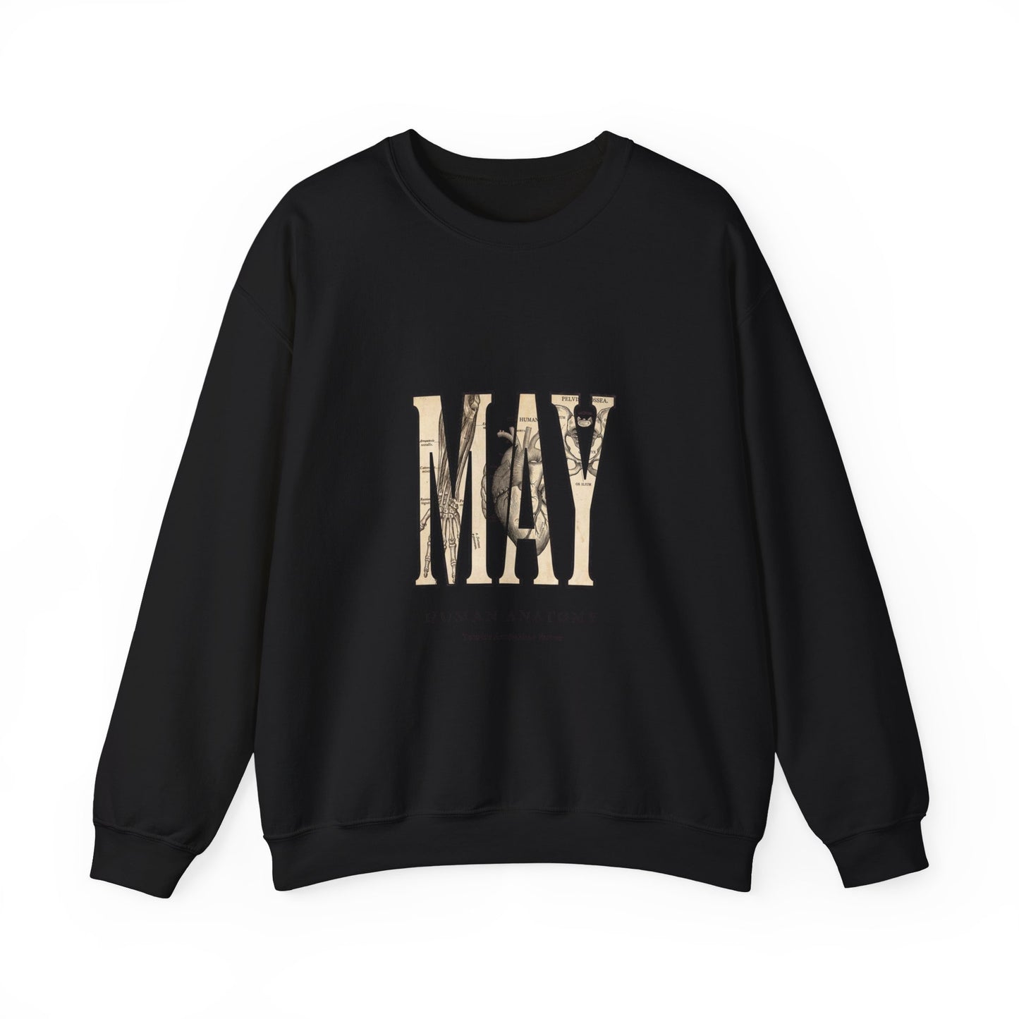May Birth Flower Sweatshirt | Botanical Birth Month Floral Typography