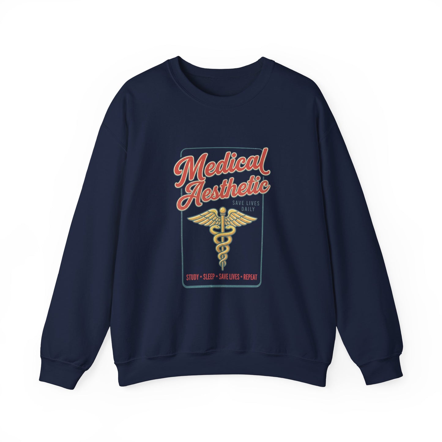Medical Aesthetic Caduceus Sweatshirt | Vintage Food Graphics Retro Diner Typography
