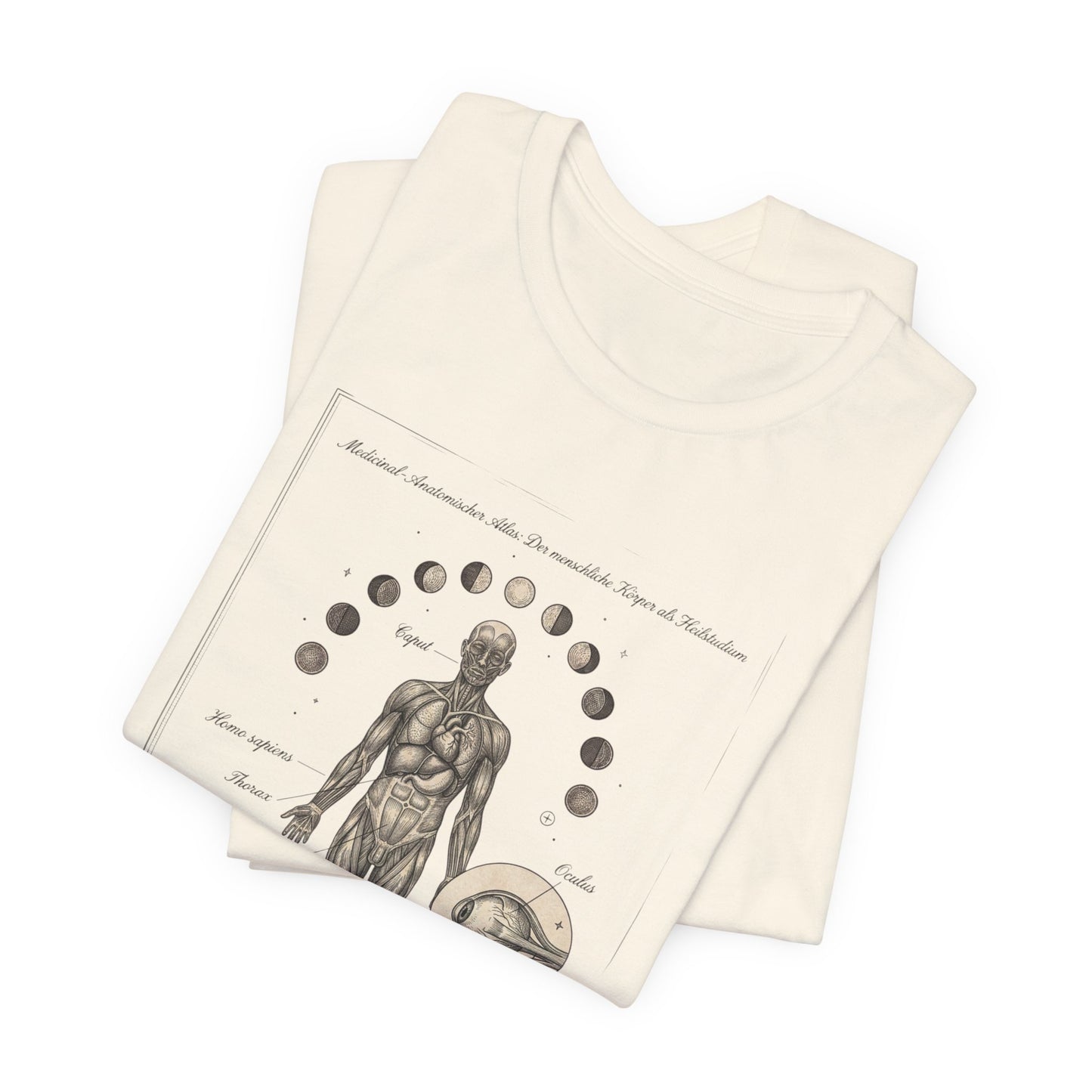 Anatomical Zodiac Chart Tee | Vintage Human Form, Birth Month Botanicals