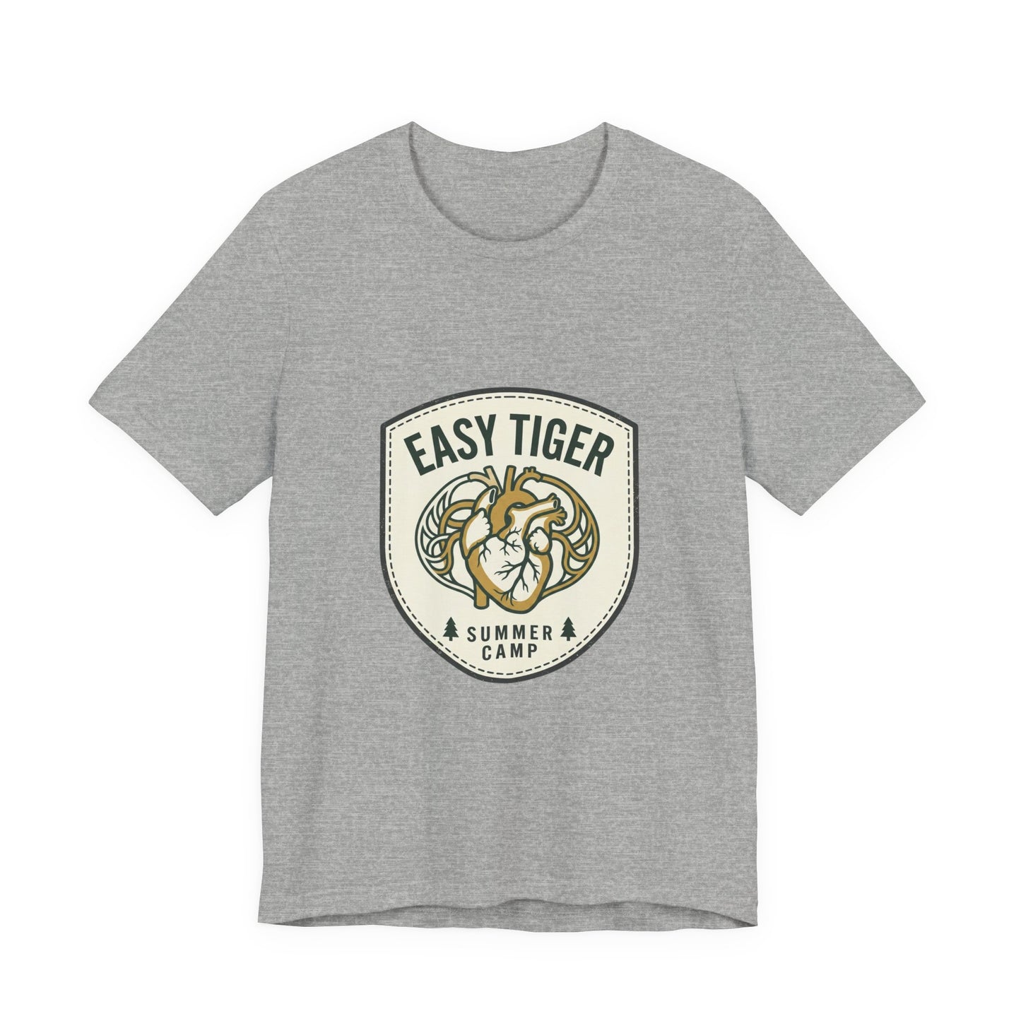 Easy Tiger Retro Tiger Crest Tee | Vintage Summer Camp, Tropical Badge
