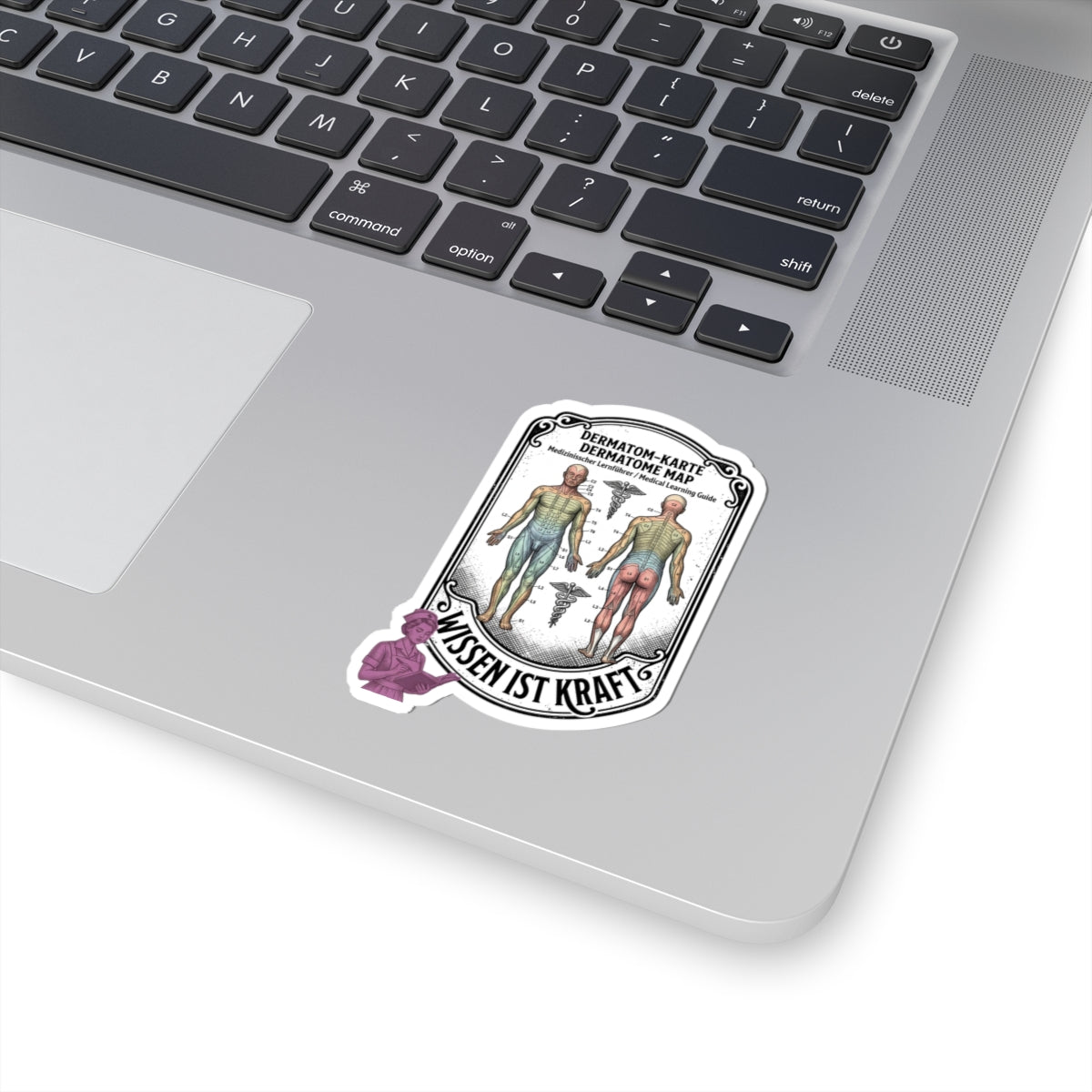 Dermatome Map Sticker | People Over Profit, Values-Led Statement