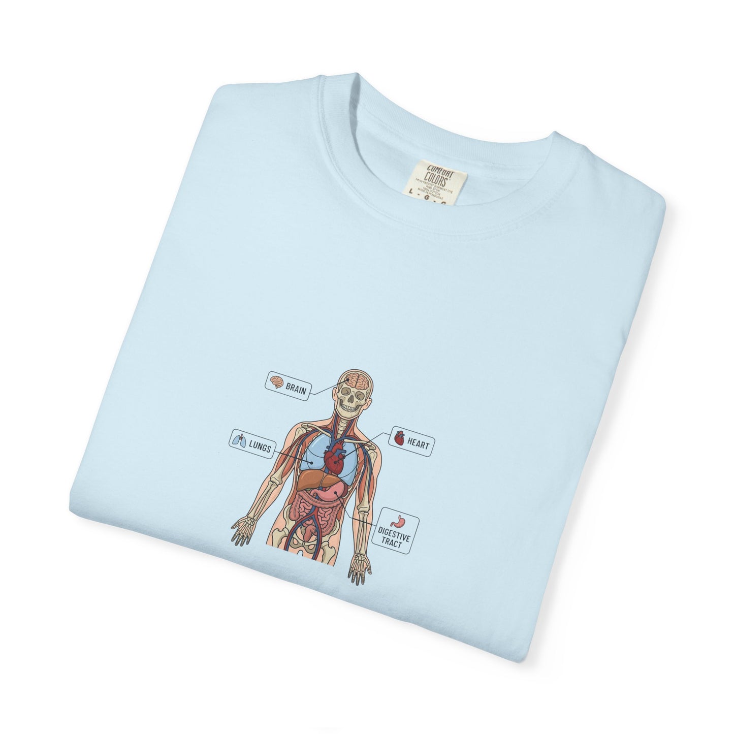 Human Anatomy Diagram T-Shirt — Medical Student Anatomy Tee