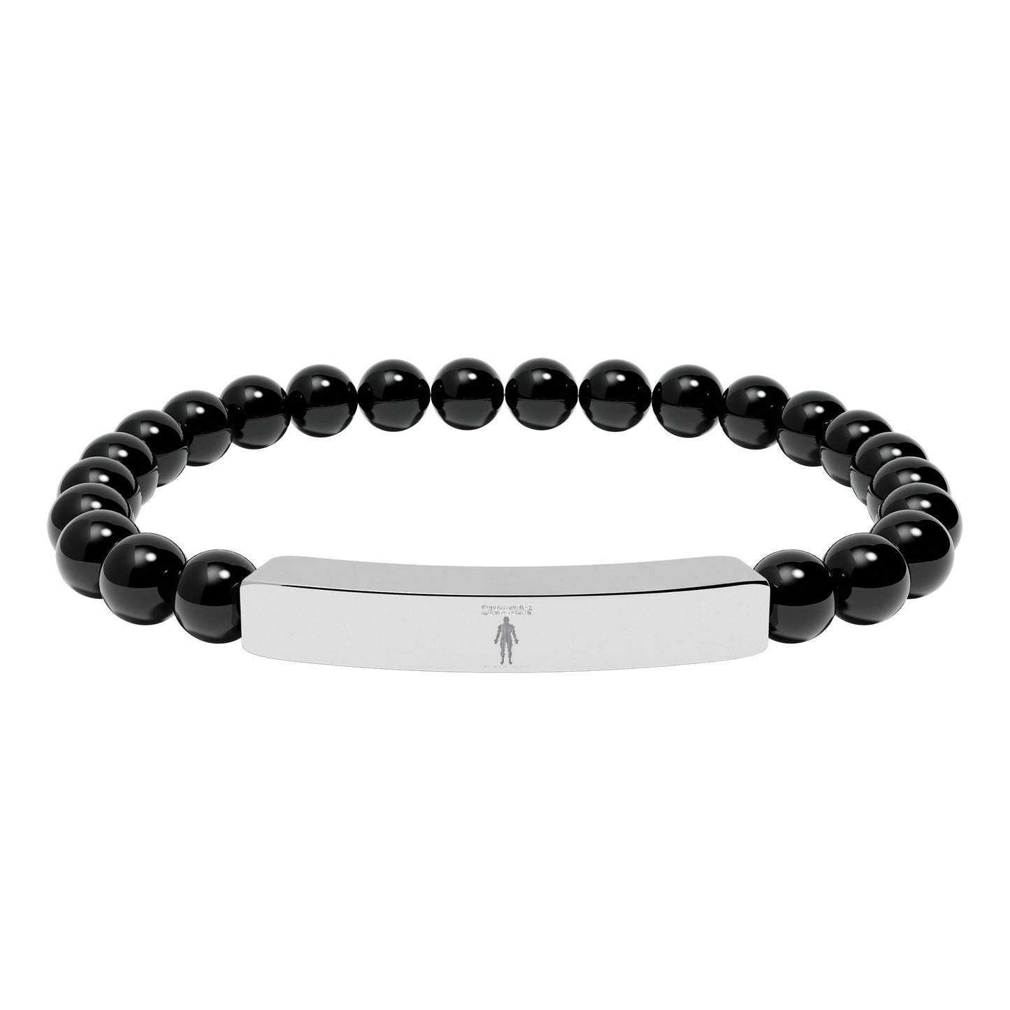 Natural Stone Stretch Bar Bracelet — "You Are a Walking Collection of Cells" (Medical Student Gift)
