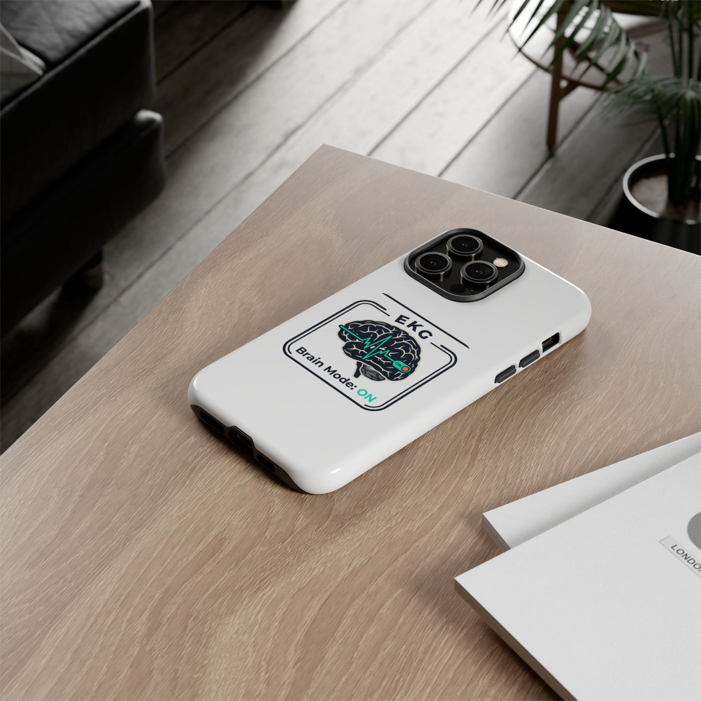Tough Cases — 'EKG Brain Mode: ON' Phone Case