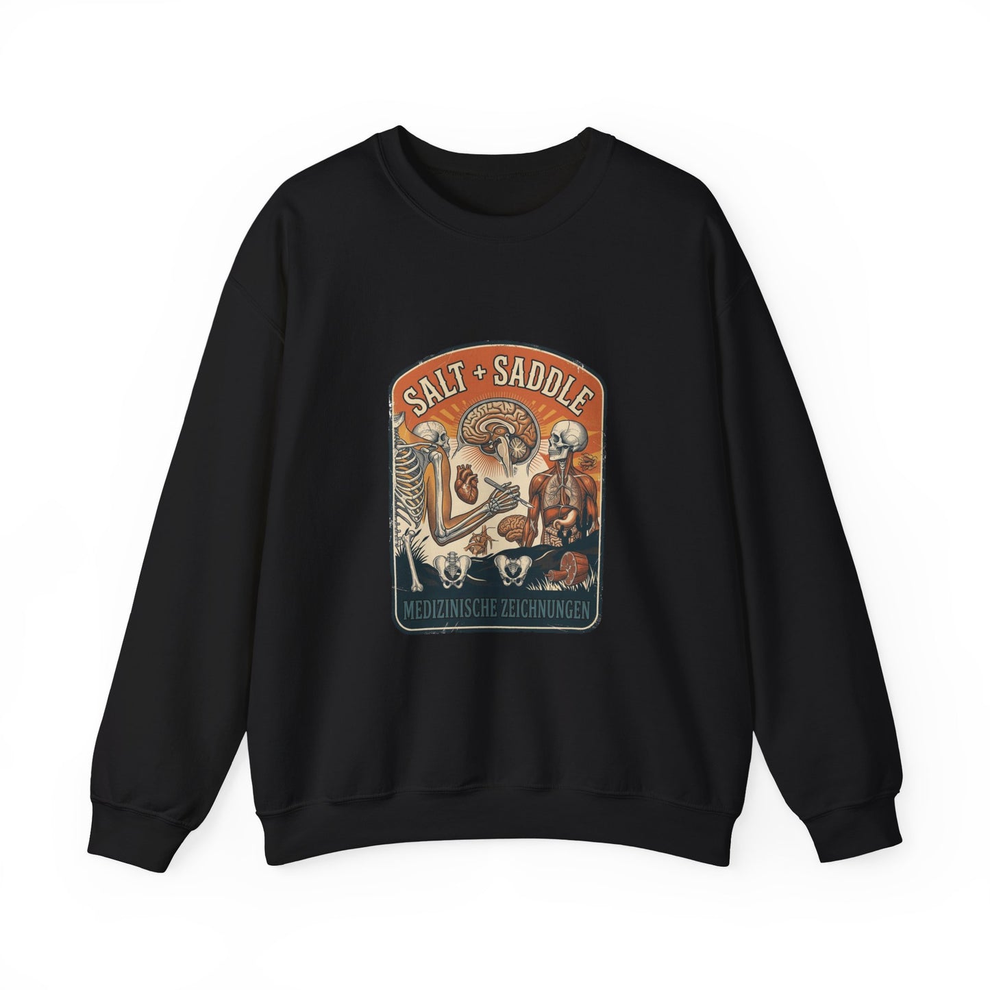 Salt & Saddle Retro Western Crewneck Sweatshirt | Coastal Cowgirl Country Aesthetic