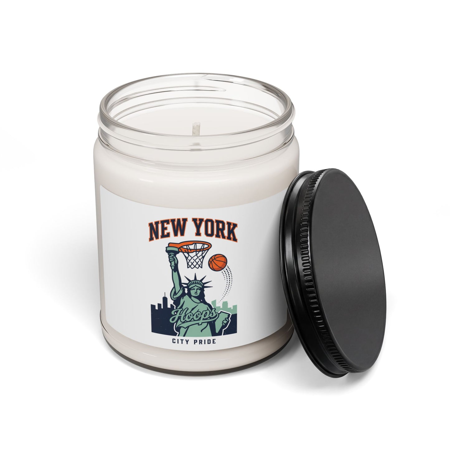 New York City Pride Basketball Candle, Soy Jar