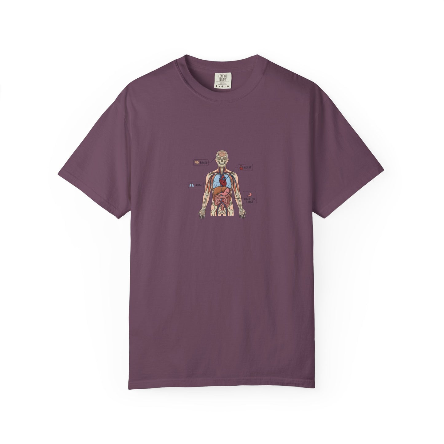 Human Anatomy Diagram T-Shirt — Medical Student Anatomy Tee
