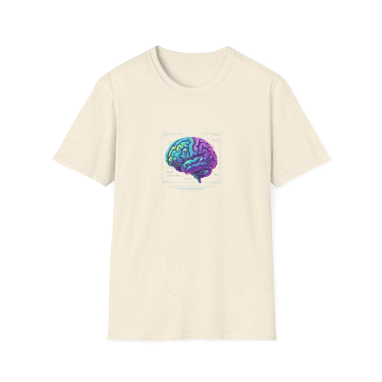 Neon Circuit Brain T-Shirt — Futuristic Sci‑Fi Science Poster Tee