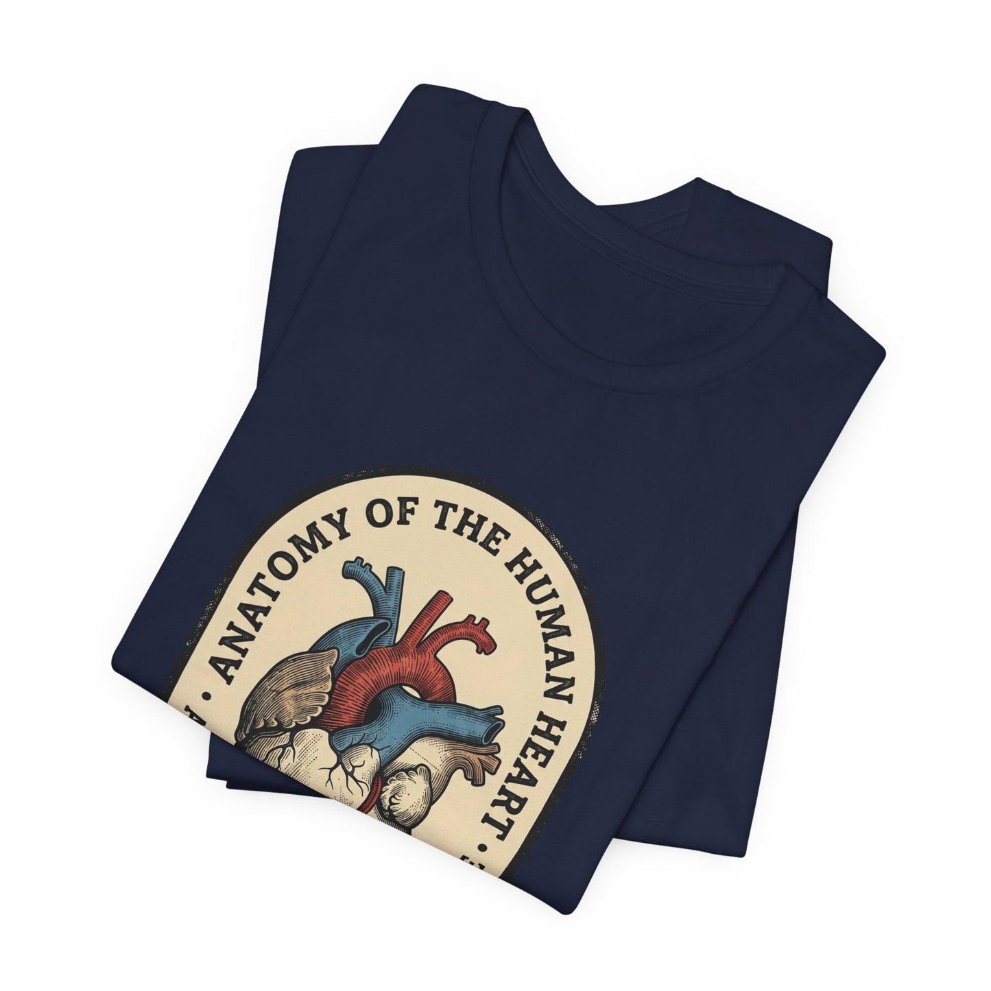 Anatomical Heart Illustration Tee | Retro Medical Art, Vintage Science Graphic