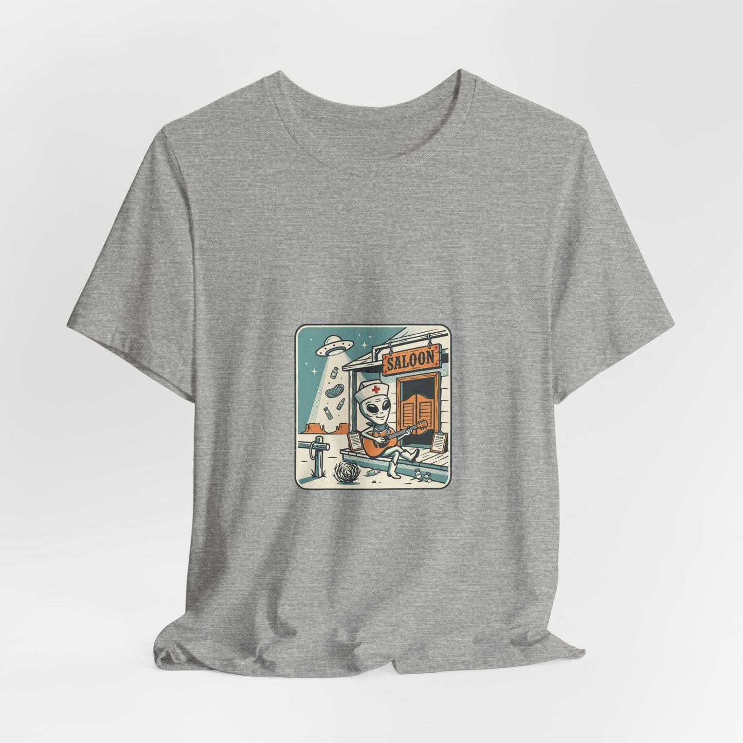 Howdy Alien Cowboy Tee | Retro UFO Desert Graphic