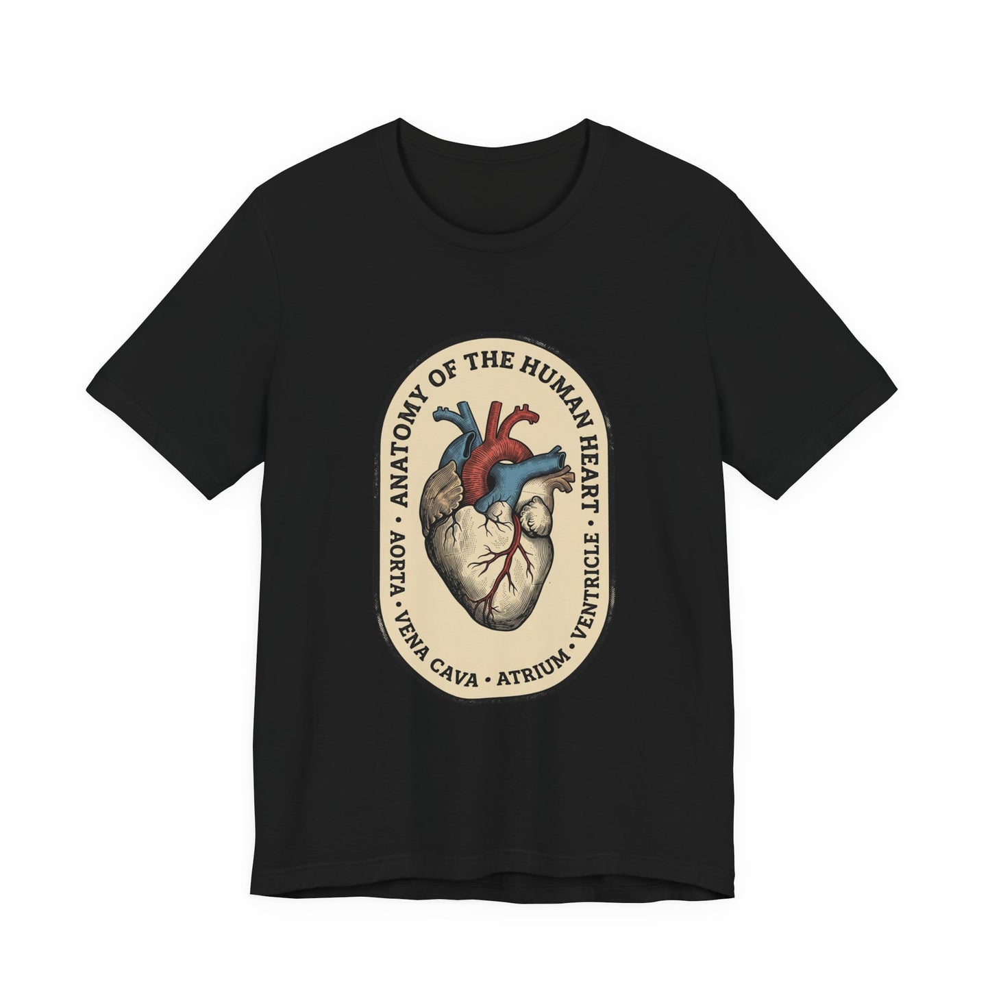 Anatomical Heart Illustration Tee | Retro Medical Art, Vintage Science Graphic