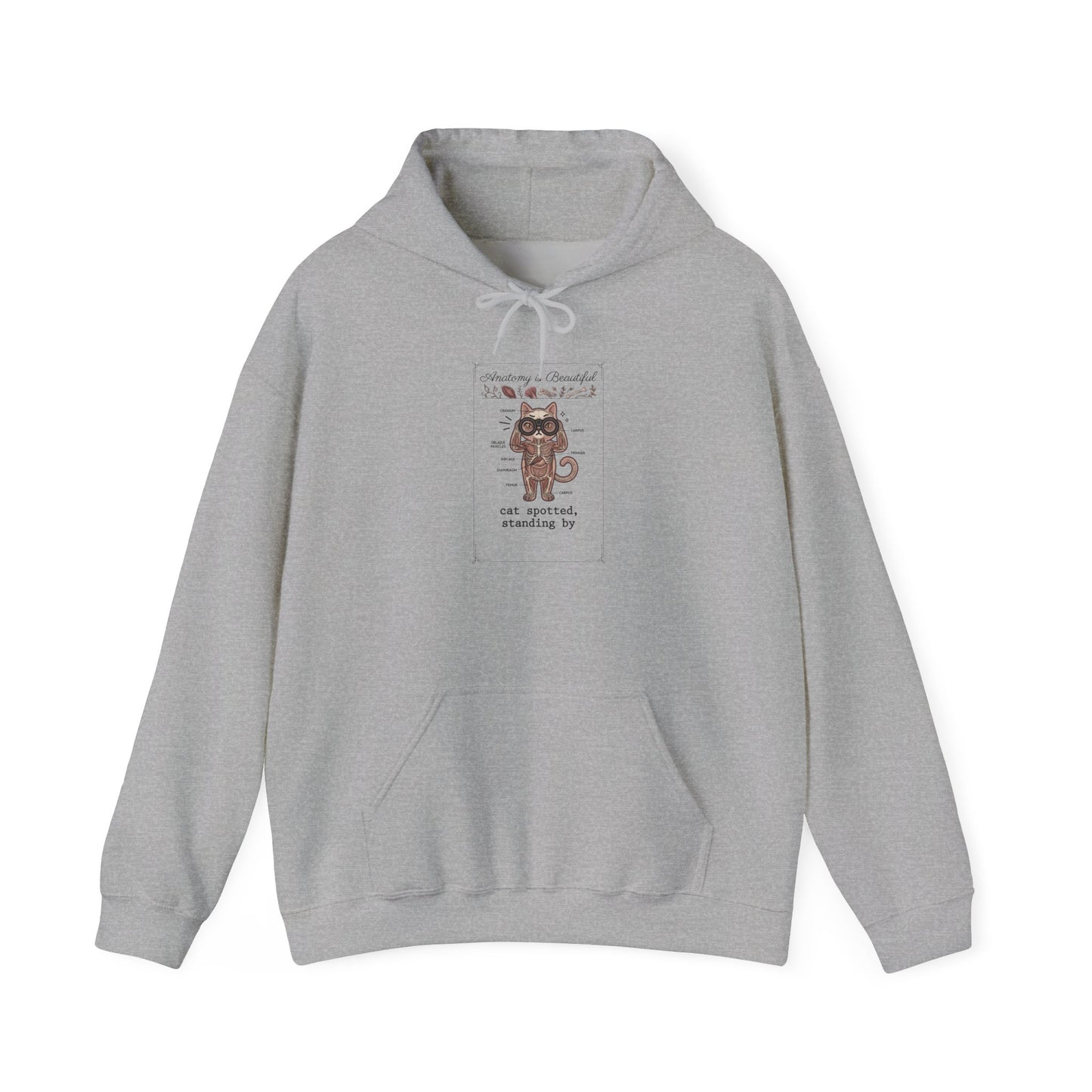 Whimsical Cat Mugshot Hoodie | Cat-Centric Novelty, Doodle Illustration