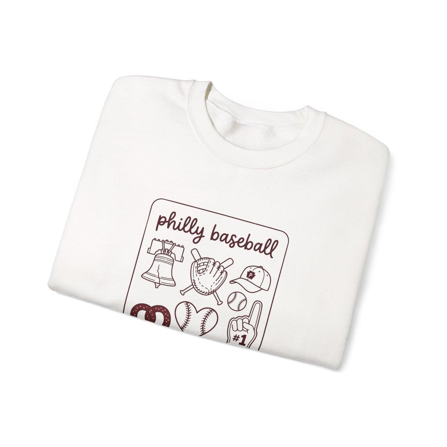 Philly Baseball Icons Crewneck Sweatshirt | City Pride, Local Sportswear
