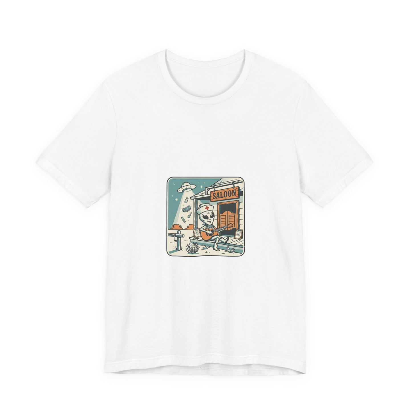 Howdy Alien Cowboy Tee | Retro UFO Desert Graphic