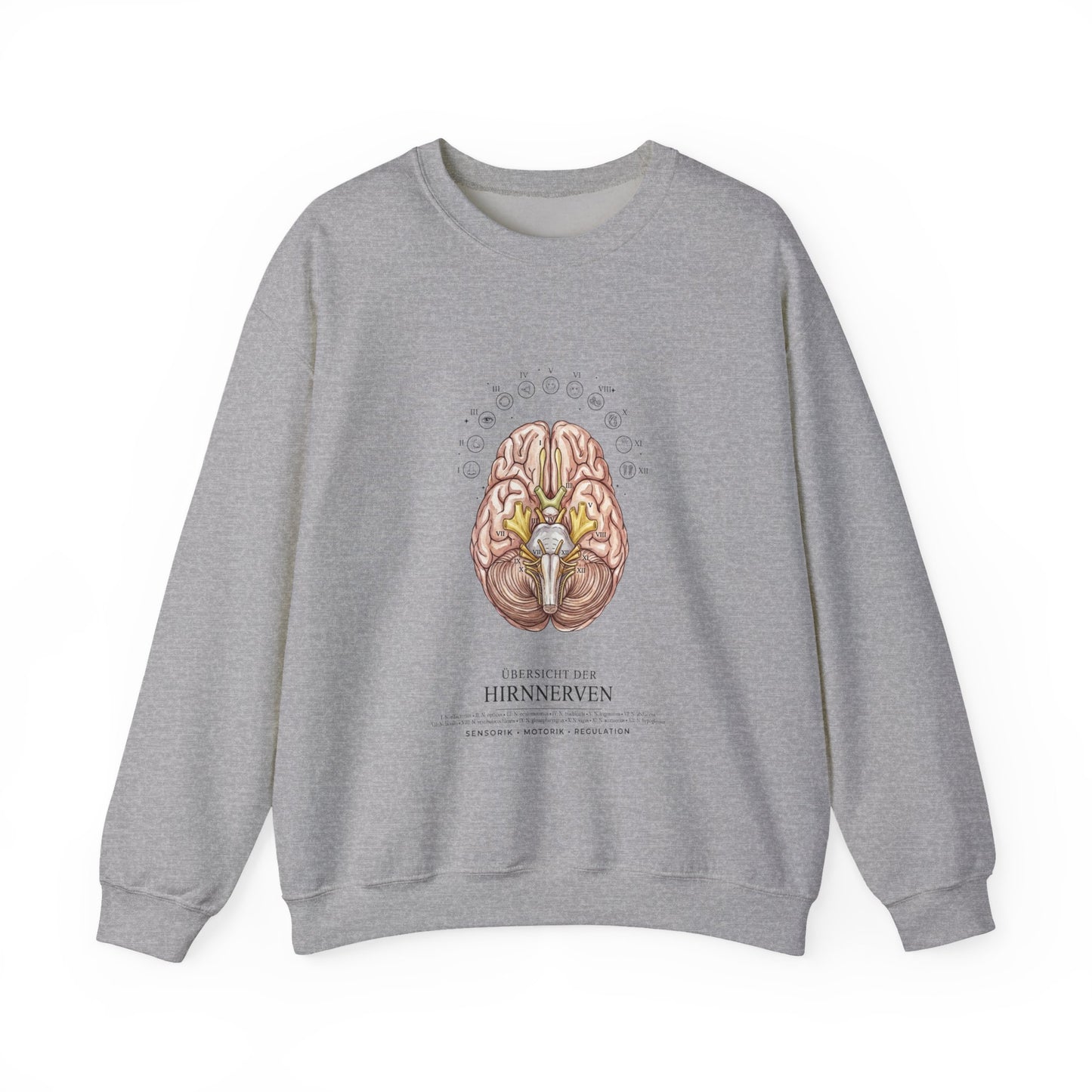 Anatomical Brain Botanical Sweatshirt | Birth Flower, Botanical Anatomy
