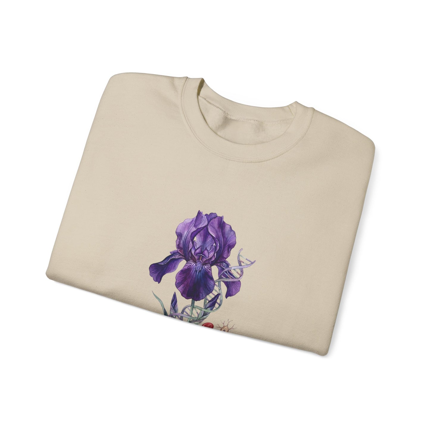 Iris Birth Flower Sweatshirt | Birth Month Botanical, Floral Meaning