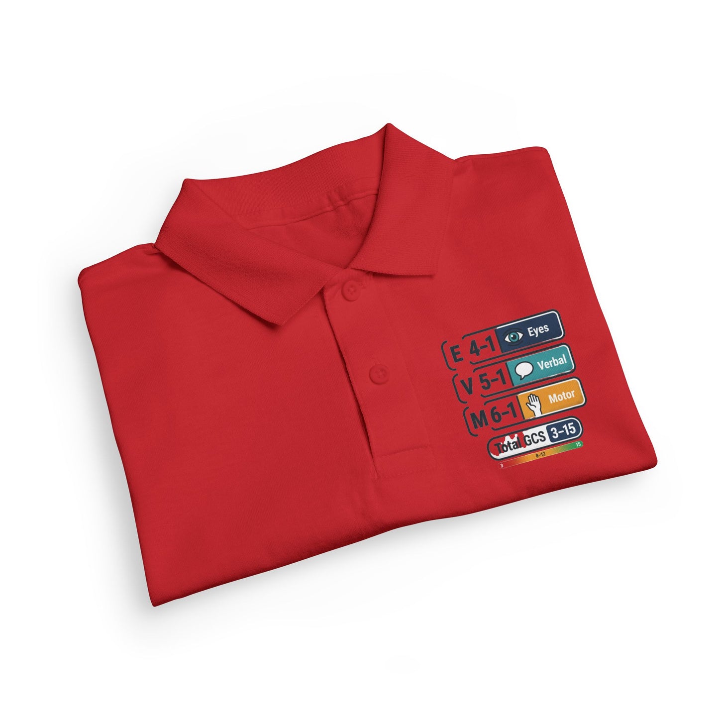 Kids Polo Shirt with Colorful Camping Icons — Outdoor Adventure Badge Design