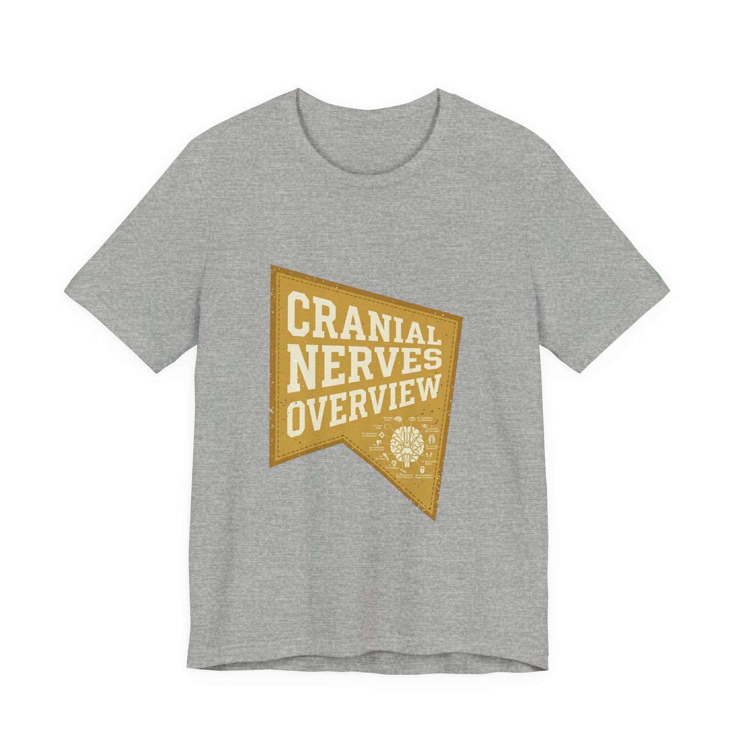 Cranial Nerves Overview T-Shirt | Retro Medical Tiger Vibe