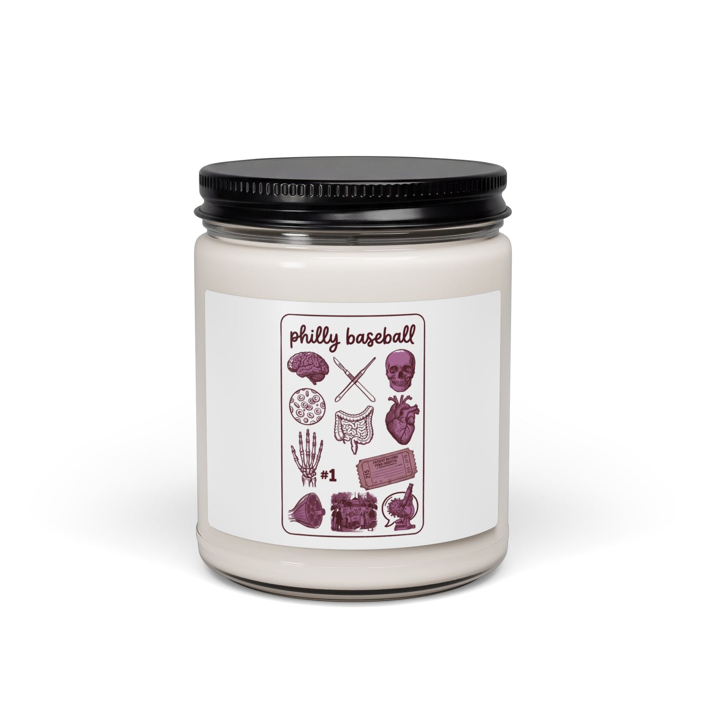 Philly Baseball Pride Candle | Scented Soy Jar