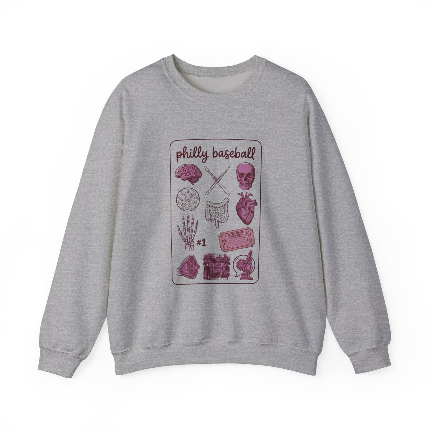 Philly Baseball Pride Crewneck Sweatshirt | Regional City Baseball Graphic
