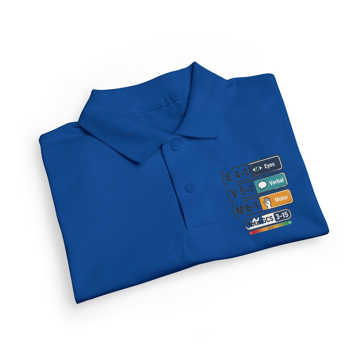 Kids Polo Shirt with Colorful Camping Icons — Outdoor Adventure Badge Design