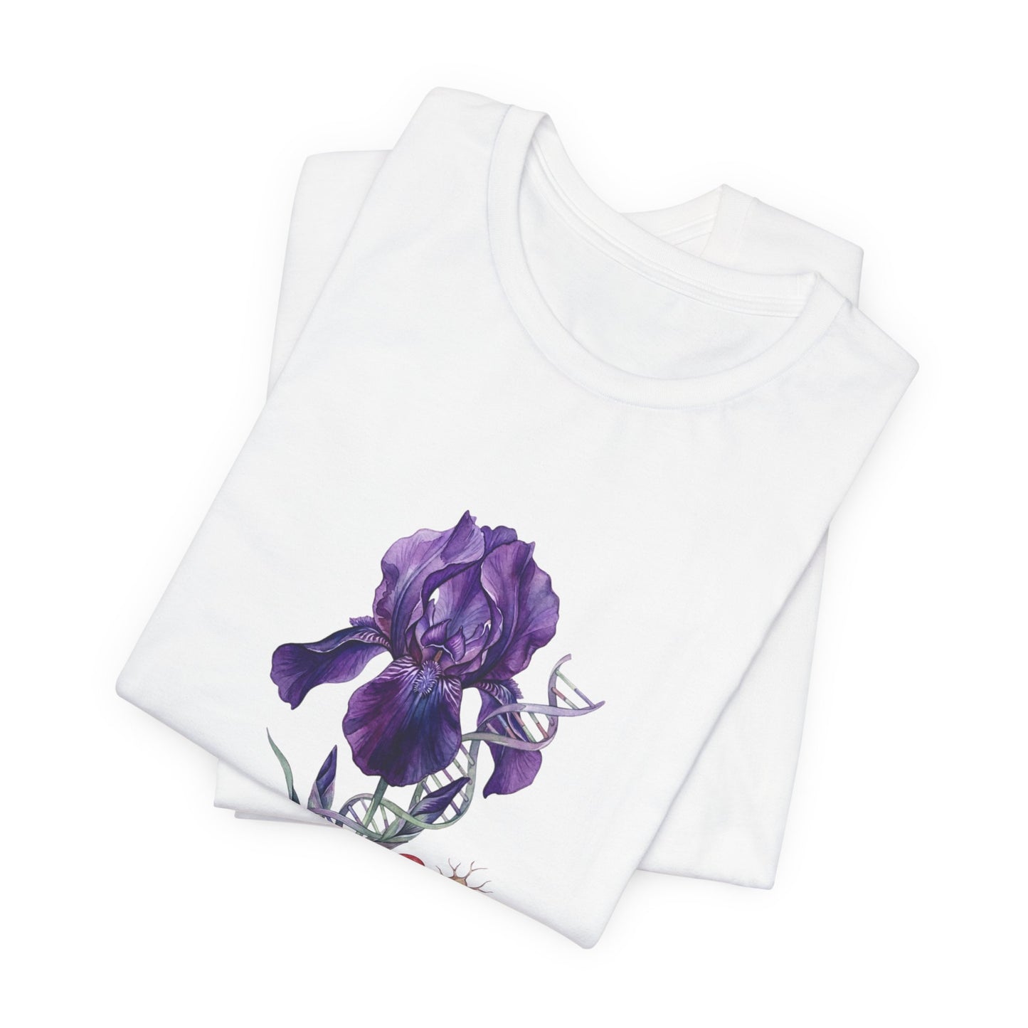 Iris Birth Flower Tee | Birth Month Floral Illustration, Botanical Birthday Shirt