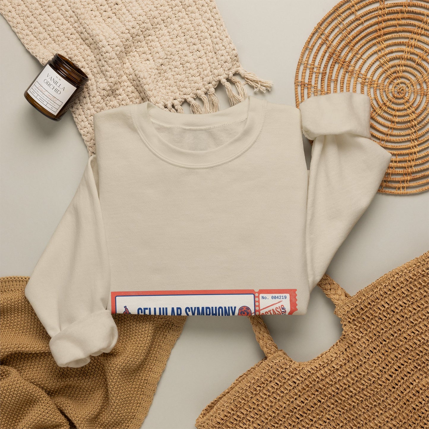 Vintage Ticket Reader Sweatshirt | Book Girl Summer, BookTok Aesthetic