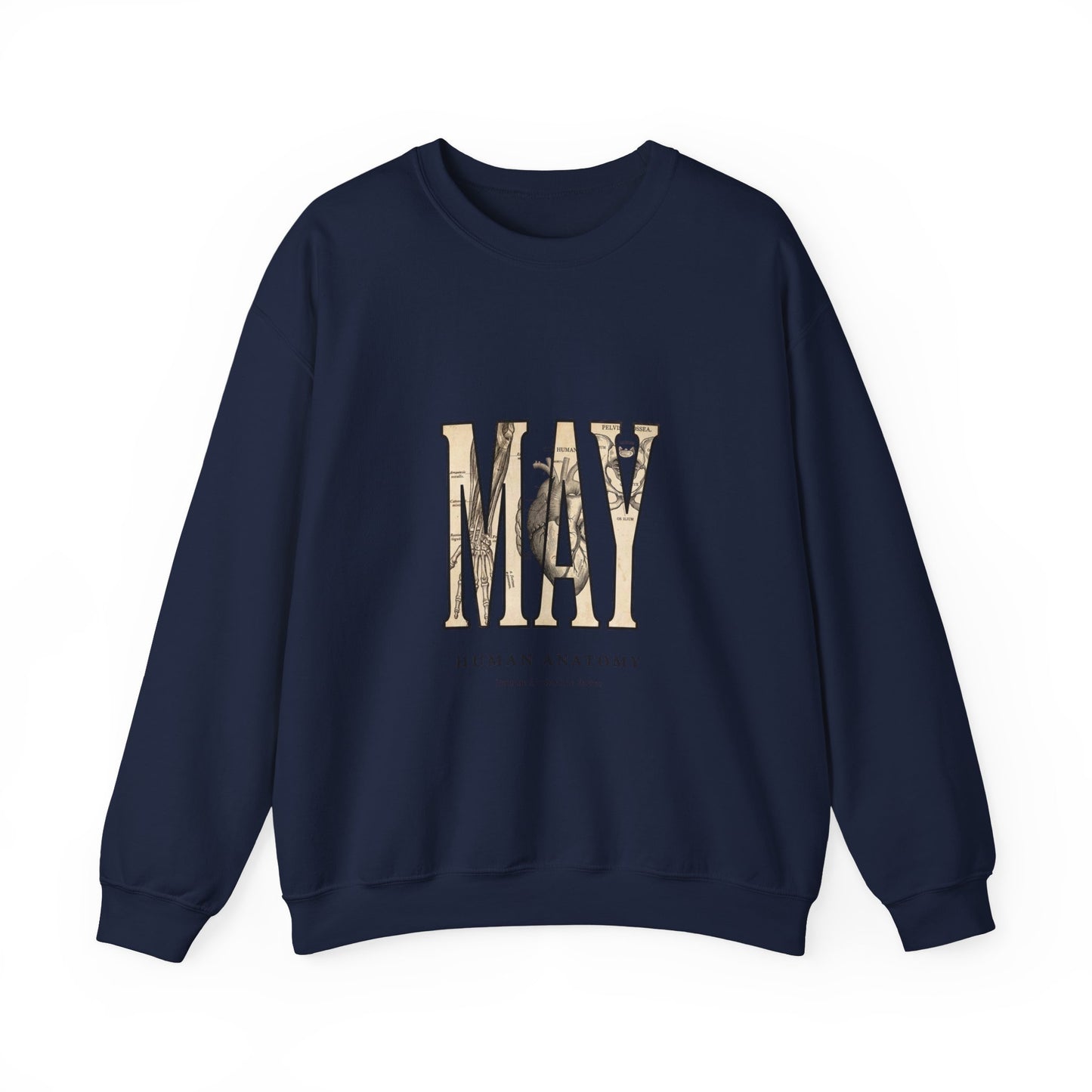 May Birth Flower Sweatshirt | Botanical Birth Month Floral Typography