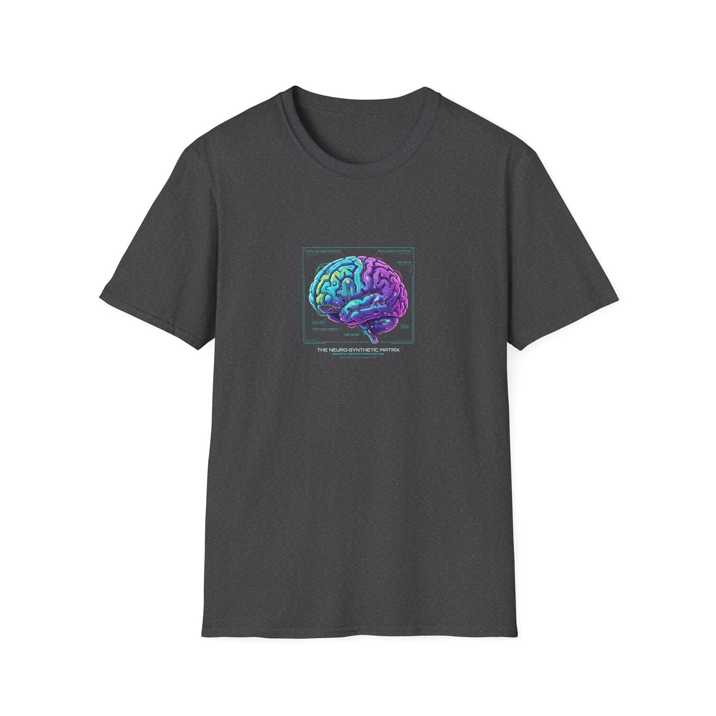 Neon Circuit Brain T-Shirt — Futuristic Sci‑Fi Science Poster Tee