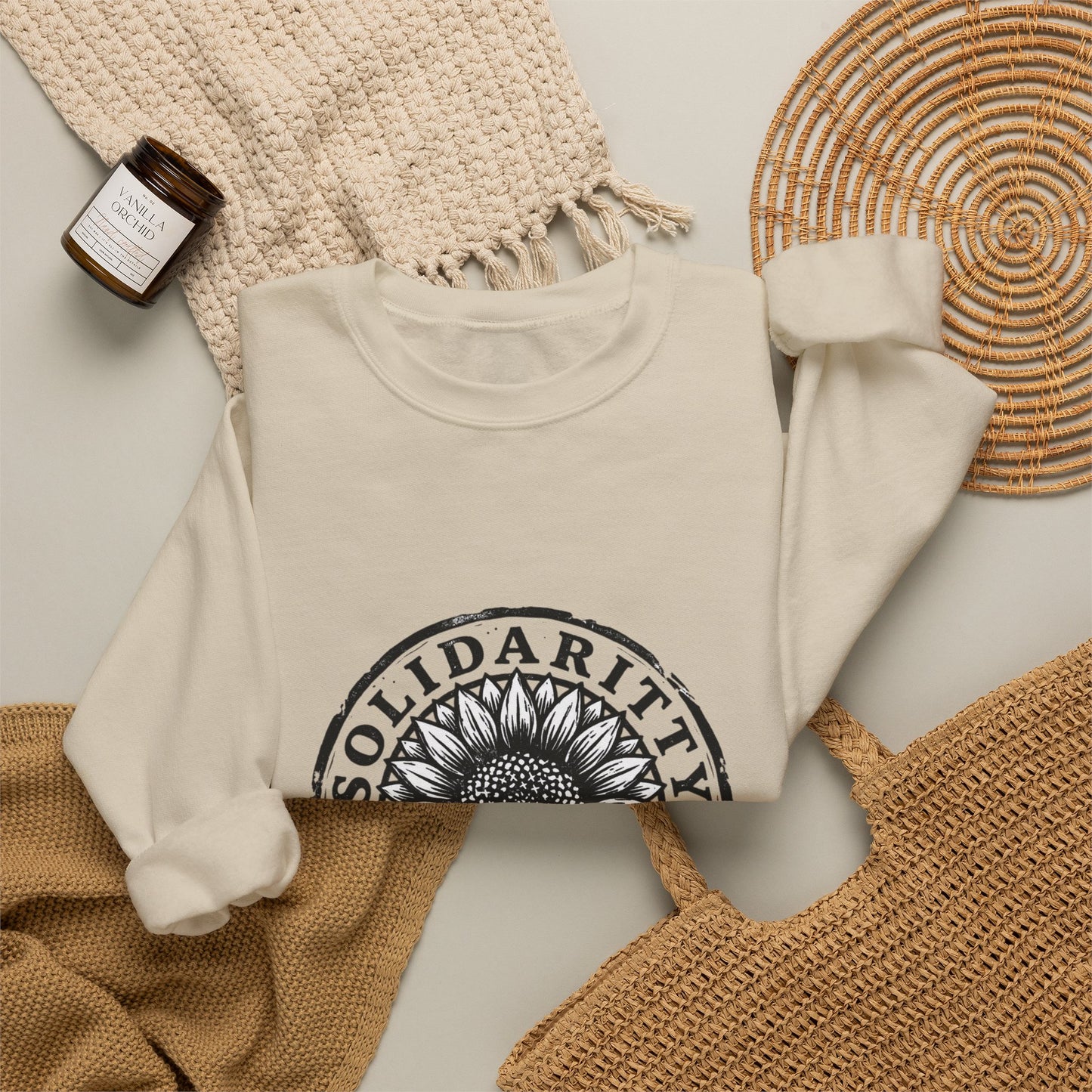 Solidarity Over Greed Sweatshirt | People Over Profit, Values-Led Statement