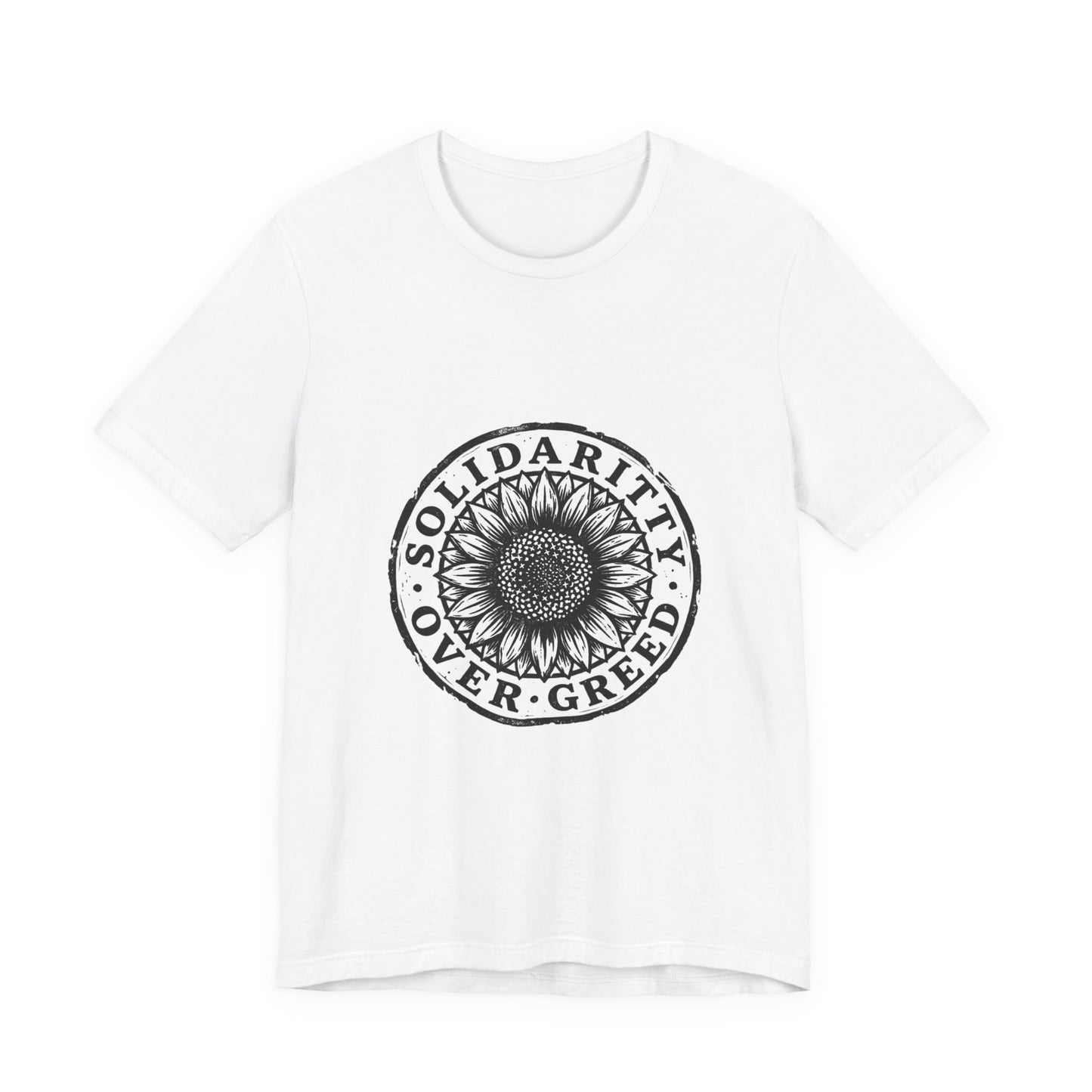 Solidarity Over Greed Tee | People Over Profit, Values-Led Apparel