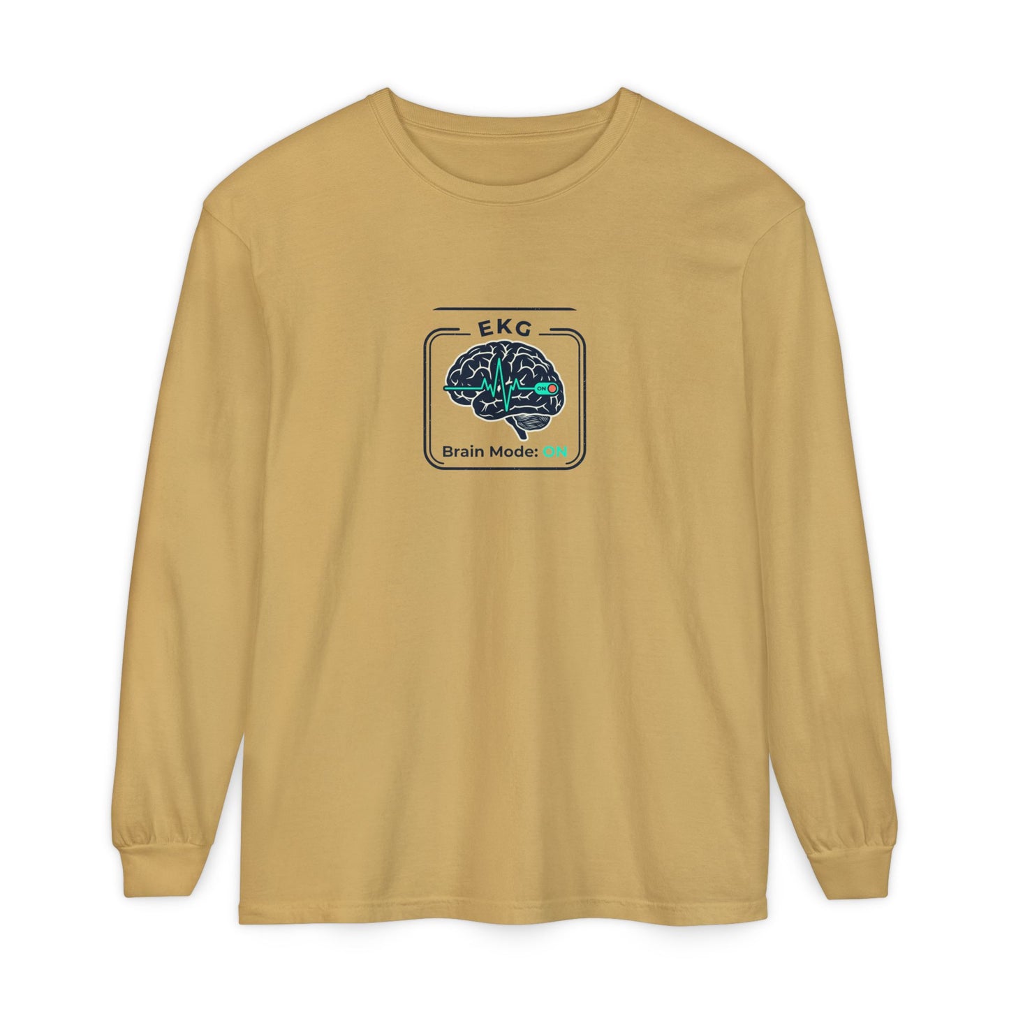 Brain Mode: EKG Graphic Long Sleeve Tee
