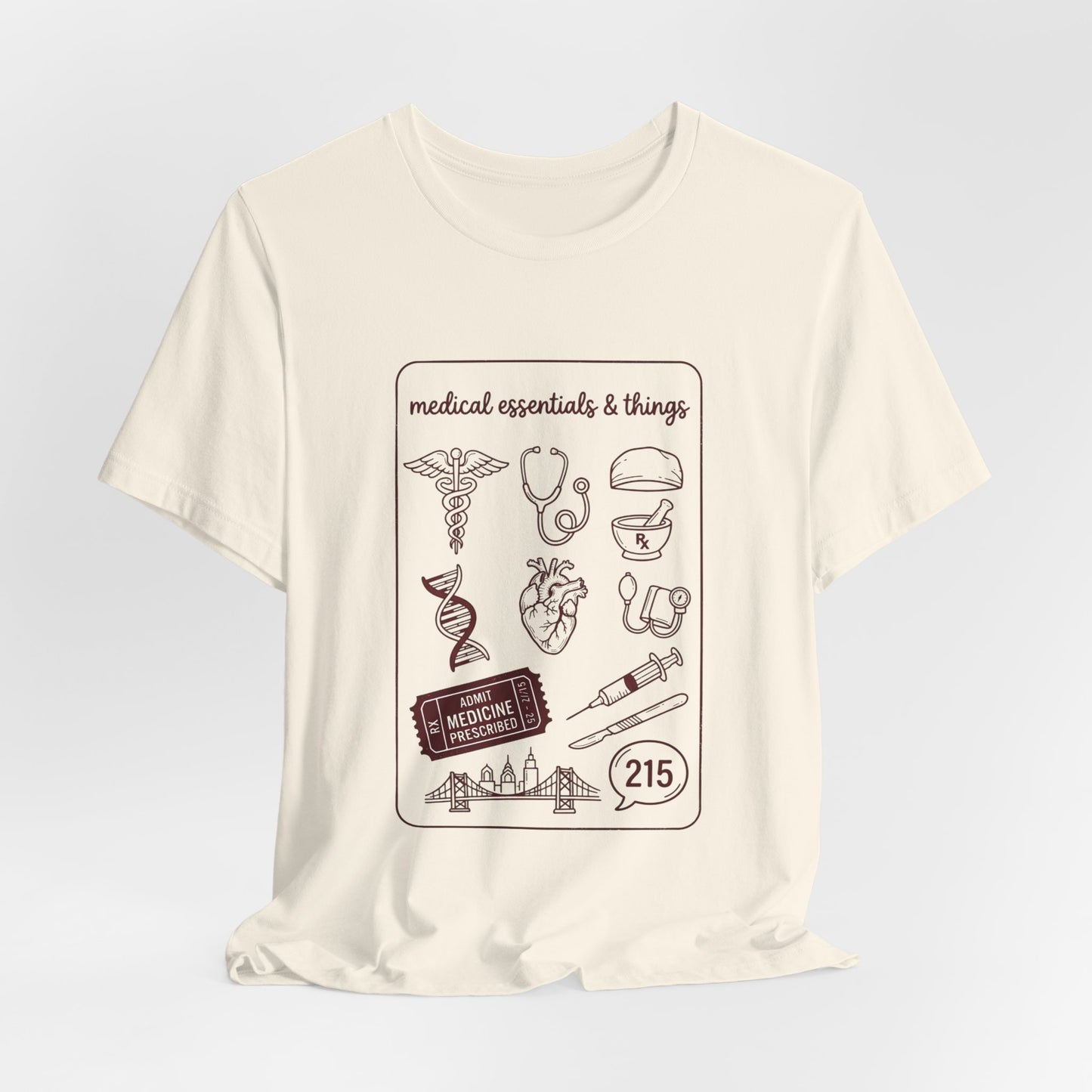 Philadelphia Medical Icons Tee | Philly Baseball Pride, City Loyalty
