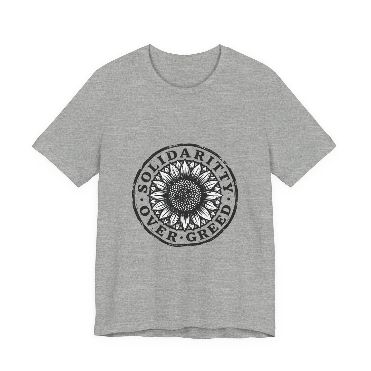Solidarity Over Greed Tee | People Over Profit, Values-Led Apparel