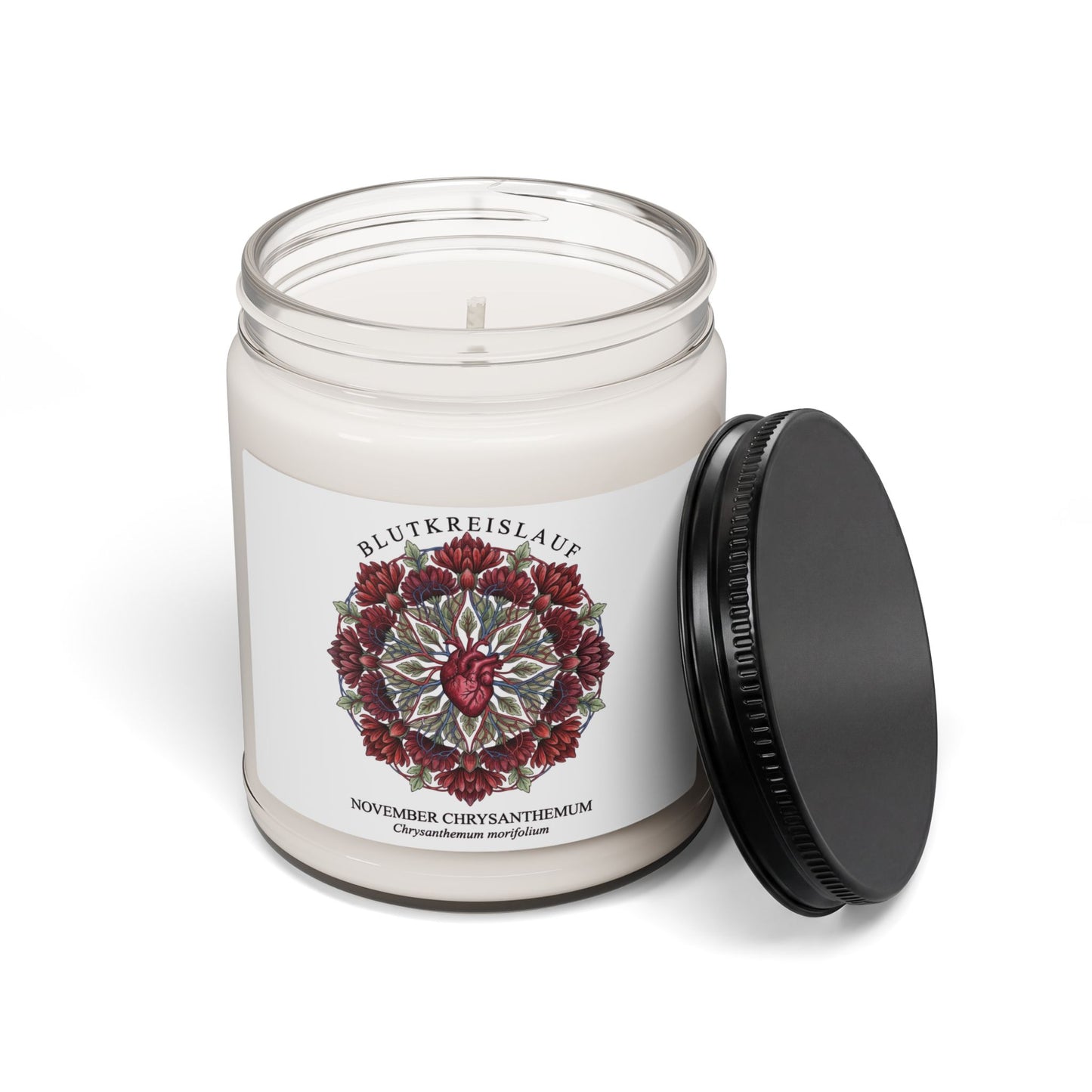 November Chrysanthemum Candle | Birth Flower Soy Candle