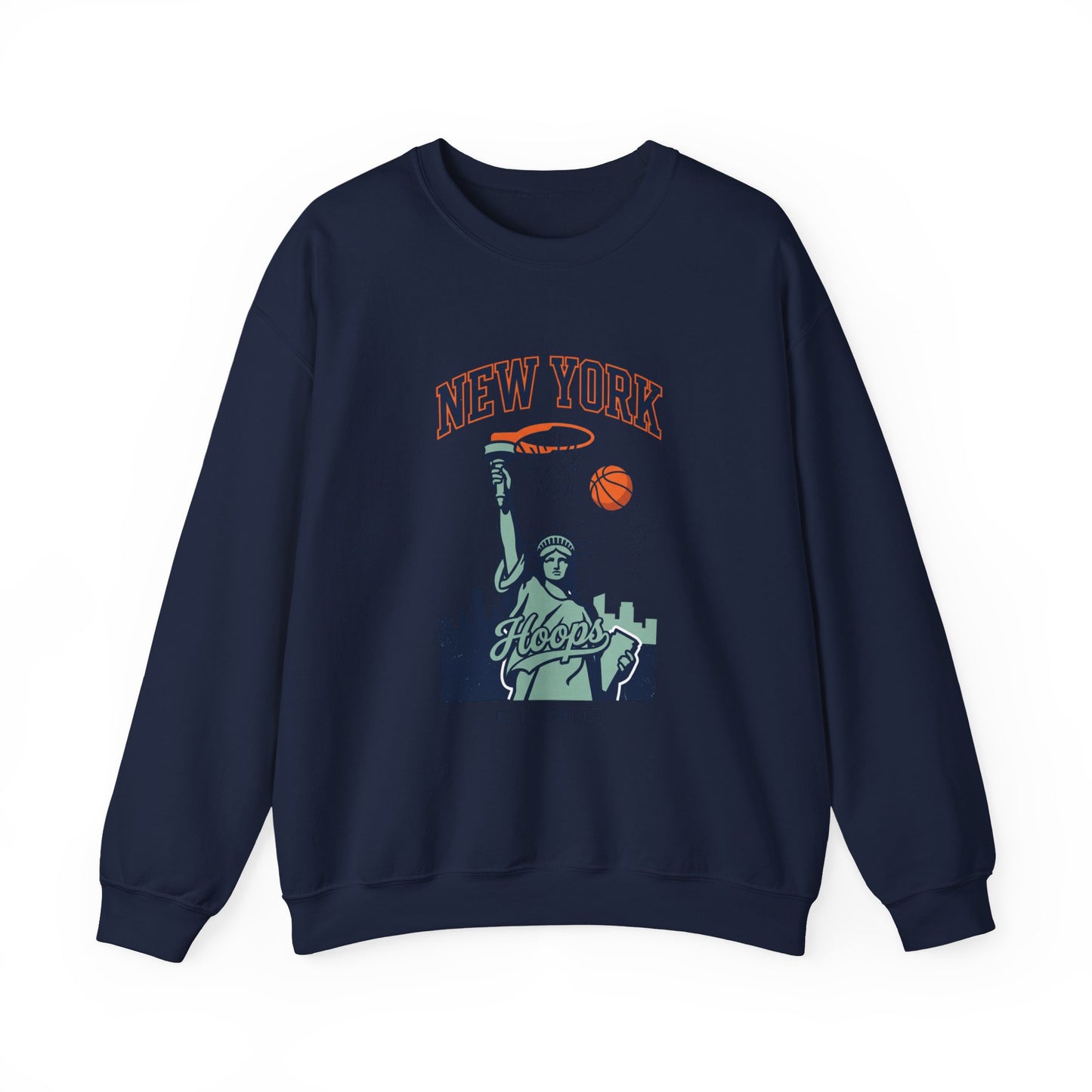 New York City Hoops Crewneck Sweatshirt | NY Basketball City Pride