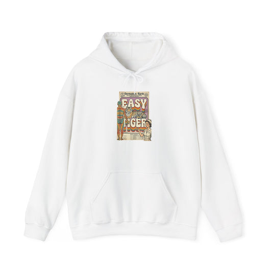 Easy Tiger retro vacation tiger hoodie | vintage surf animal graphic