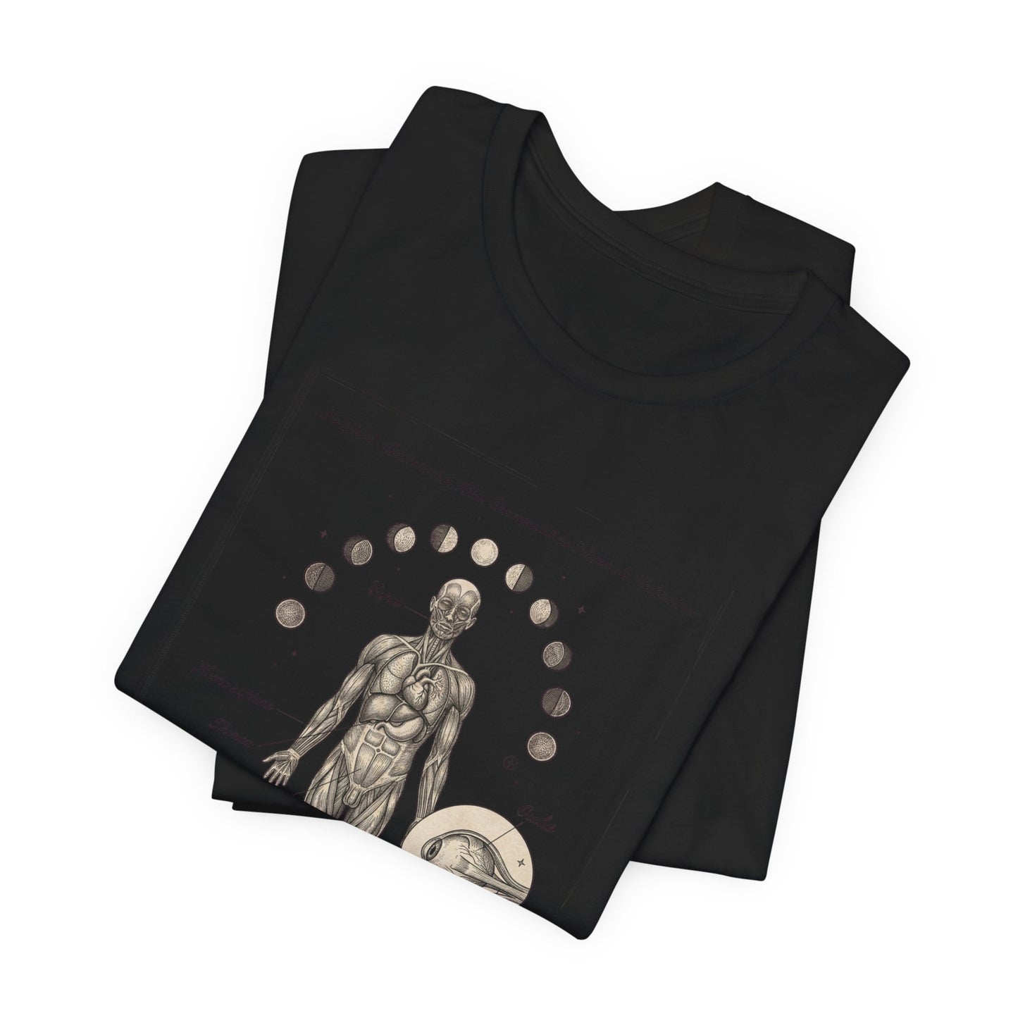 Anatomical Zodiac Chart Tee | Vintage Human Form, Birth Month Botanicals