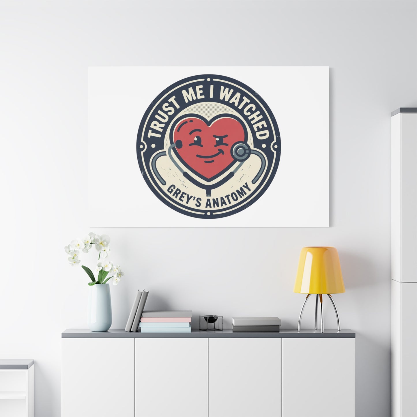 'Trust Me I Watched Grey’s Anatomy' Matte Canvas Wall Art