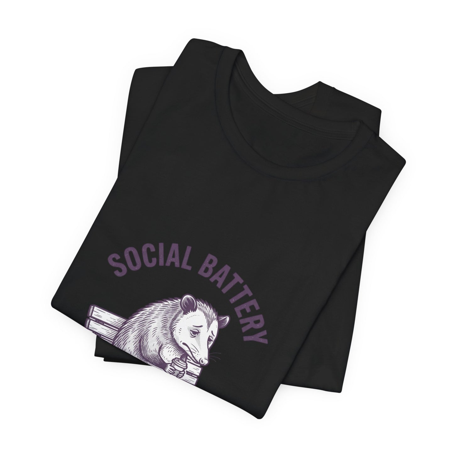 Social Battery Sloth Tee | Anxious Animal Humor, Introvert Shirt