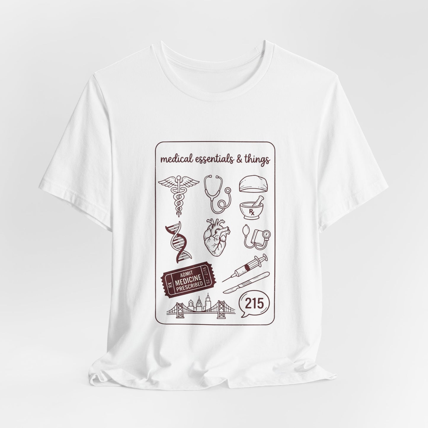 Philadelphia Medical Icons Tee | Philly Baseball Pride, City Loyalty