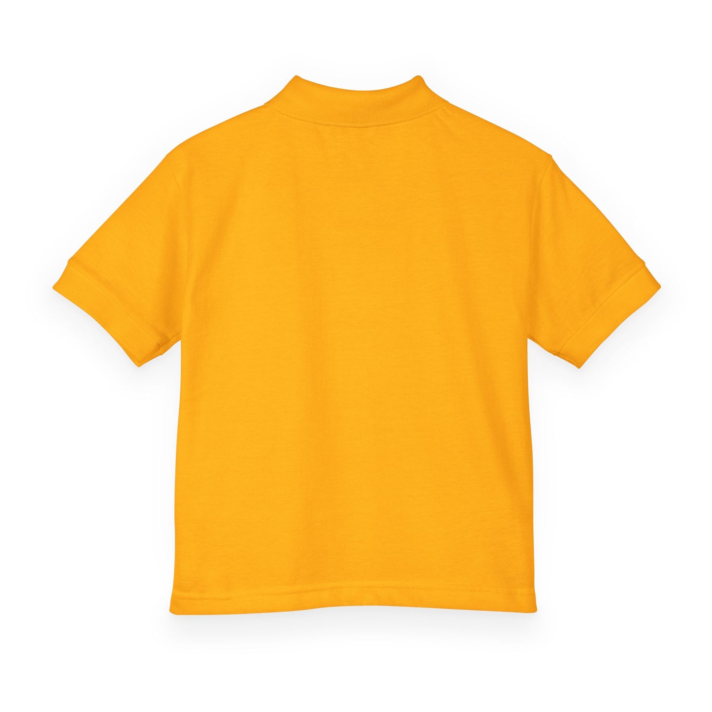 Kids Polo Shirt with Colorful Camping Icons — Outdoor Adventure Badge Design
