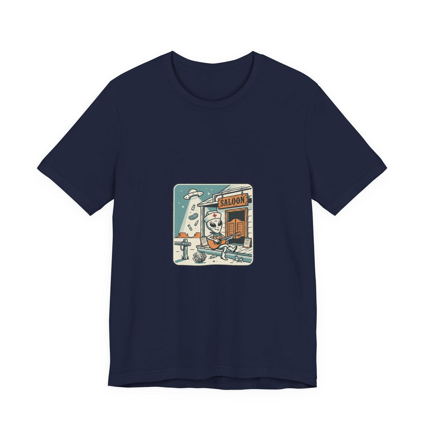 Howdy Alien Cowboy Tee | Retro UFO Desert Graphic