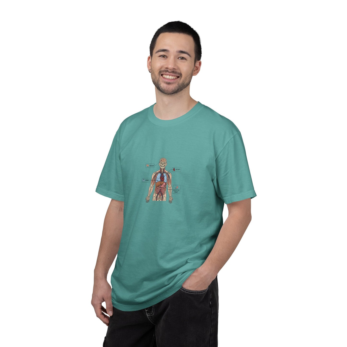 Human Anatomy Diagram T-Shirt — Medical Student Anatomy Tee