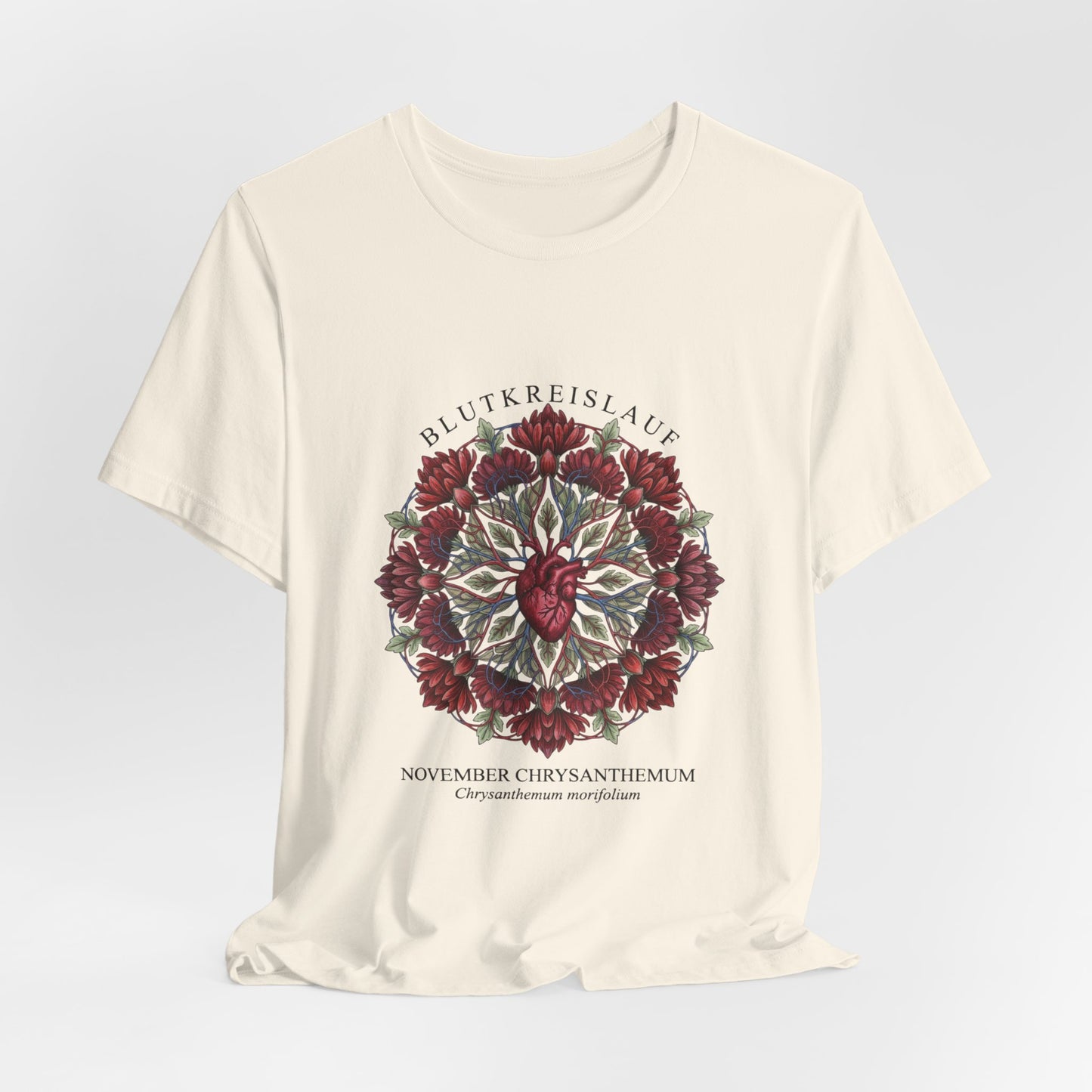 November Chrysanthemum Tee | Birth Flower, Botanical Mandala