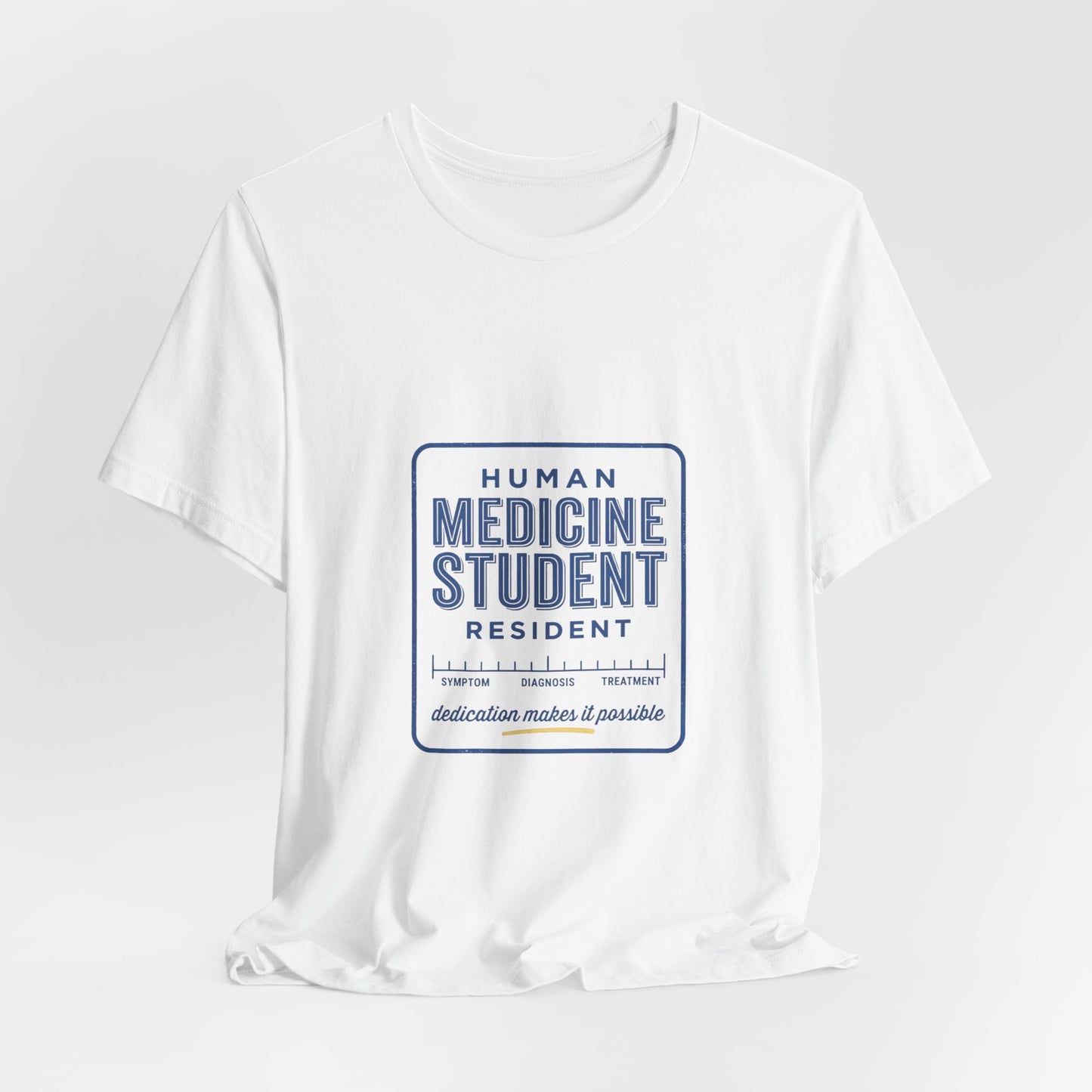 Medicine Student Badge T-Shirt | Vintage Typography, Retro Diner Style