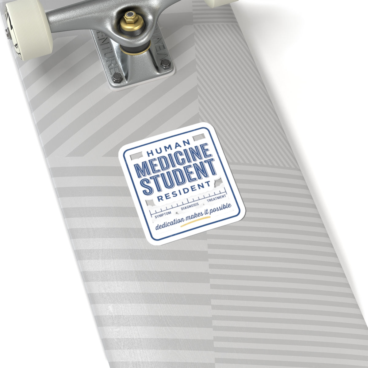 Medicine Student Sticker | Vintage Retro Typography, Diner-Inspired Medical Badge